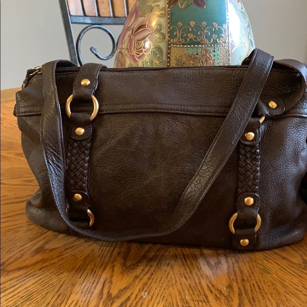 Gains Bernini Brown Leather purse